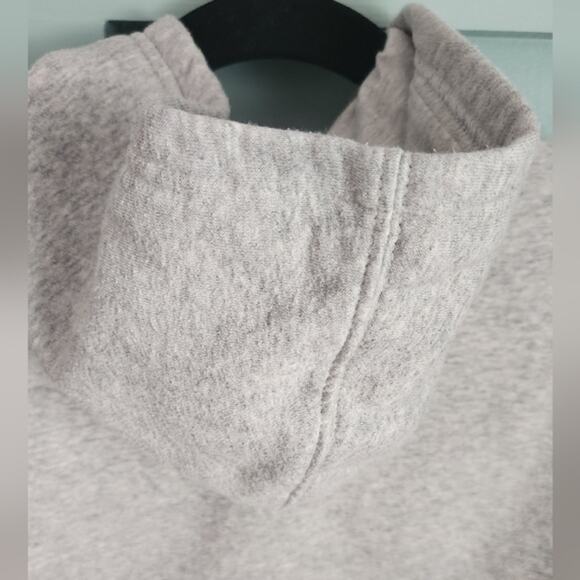 Converse Chuck Taylor Girls Foil‎ Graphic Cropped Pullover Hoodie Grey XL - Picture 9 of 14